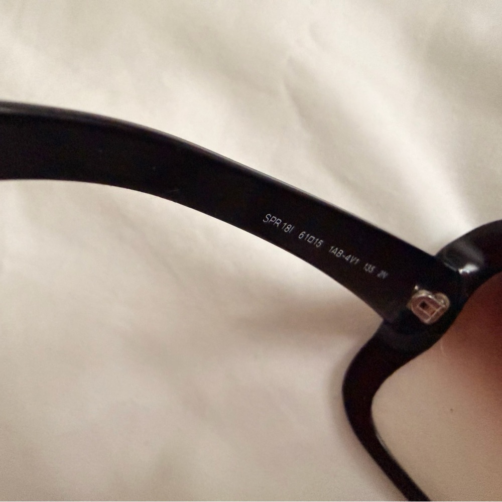 Stylish Large Black Authentic Prada Sunglasses - image 7
